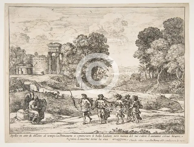Time, Apollo and the Seasons, 1662. Creator: Claude Lorrain.