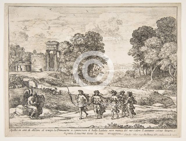 Time, Apollo and the Seasons, 1662. Creator: Claude Lorrain.