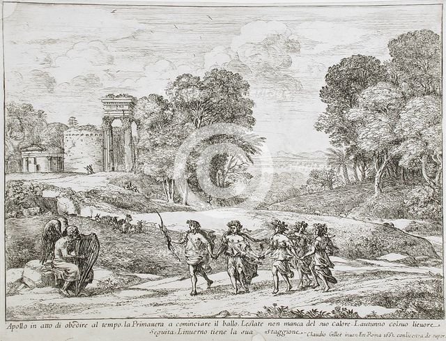 Time, Apollo, and the Seasons, 1662. Creator: Claude Lorrain.
