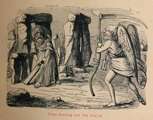 Time Bowling out the Druids c1860, (1860). Artist: John Leech