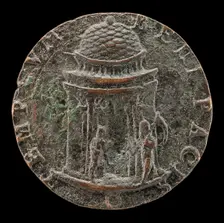Time Carrying a Scythe [reverse], 16th century. Creator: Unknown