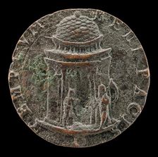 Time Carrying a Scythe [reverse], 16th century. Creator: Unknown