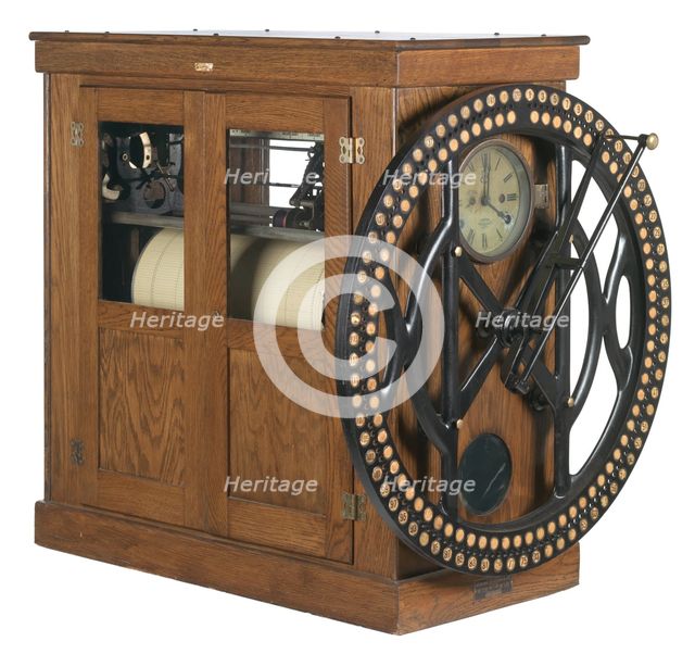 Time clock from the R. H. Boyd Publishing Corporation, ca. 1912. Creator: International Time Recording Company.