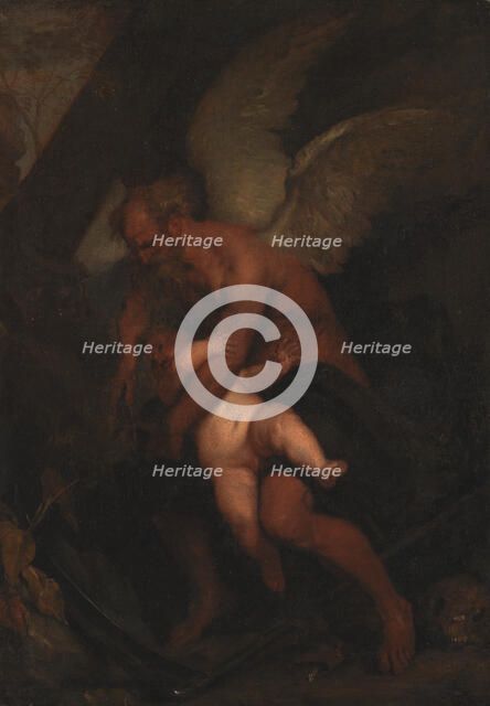 Time Clipping Cupid's Wings, 1614-1641. Creator: Gaspar Netscher.