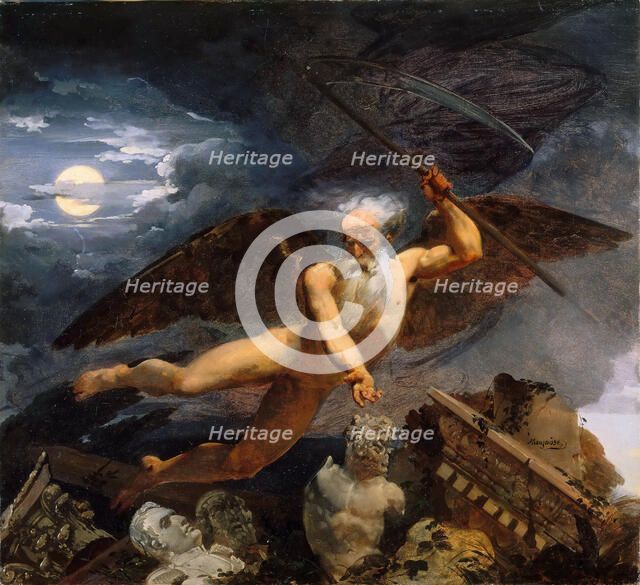 Time displays ruins and masterpieces, 1822.