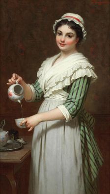 Time for tea. Creator: Bouchard, Pierre-Louis (1831-1889)