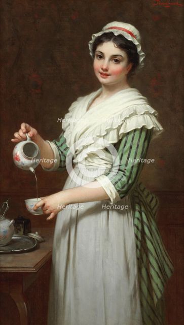 Time for tea. Creator: Bouchard, Pierre-Louis (1831-1889).
