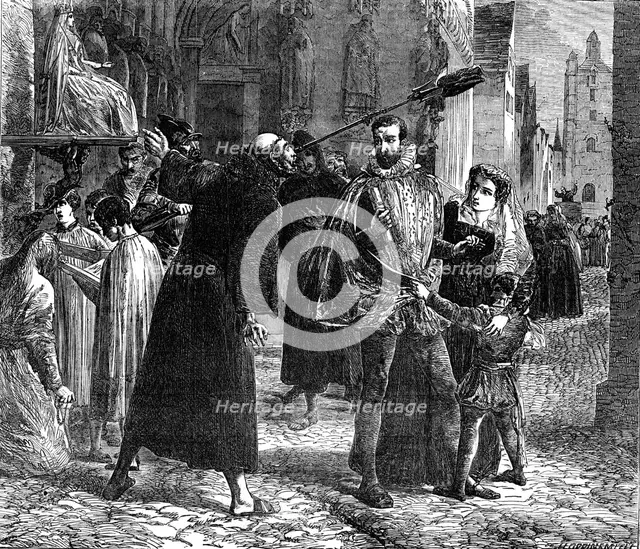 "Time of the Persecution of the Christian Reformers in Paris, in 1559"..., 1854. Creator: Harvey Orrin Smith.