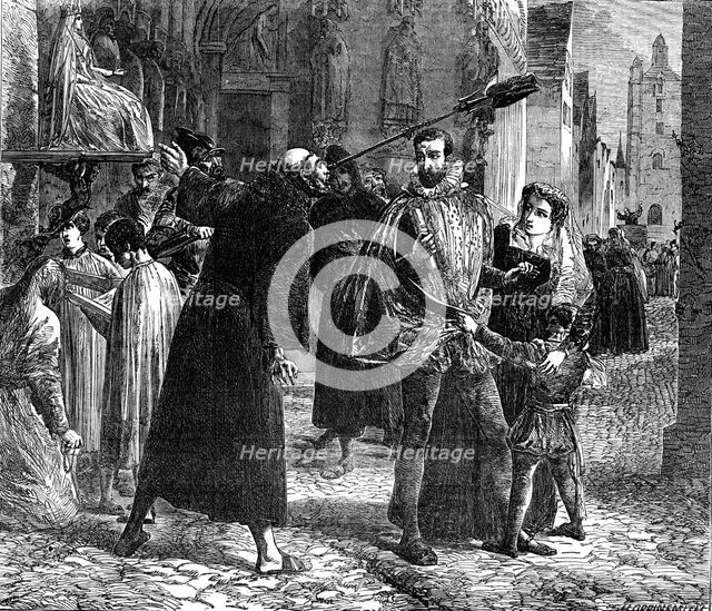 "Time of the Persecution of the Christian Reformers in Paris, in 1559"..., 1854. Creator: Harvey Orrin Smith.