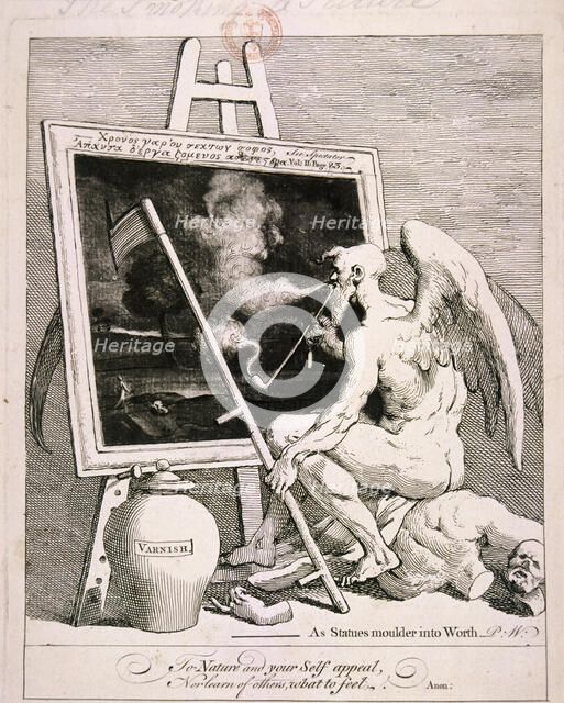 'Time smoking a picture', 1761. Artist: William Hogarth