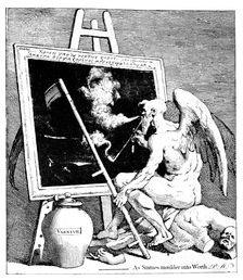 Time smoking a picture 1761. Artist: William Hogarth