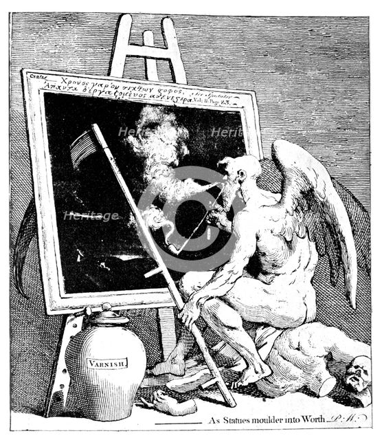 'Time smoking a picture', 1761. Artist: William Hogarth