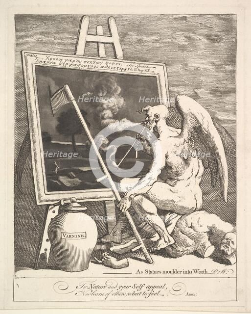 Time Smoking a Picture, ca. 1761. Creator: William Hogarth.