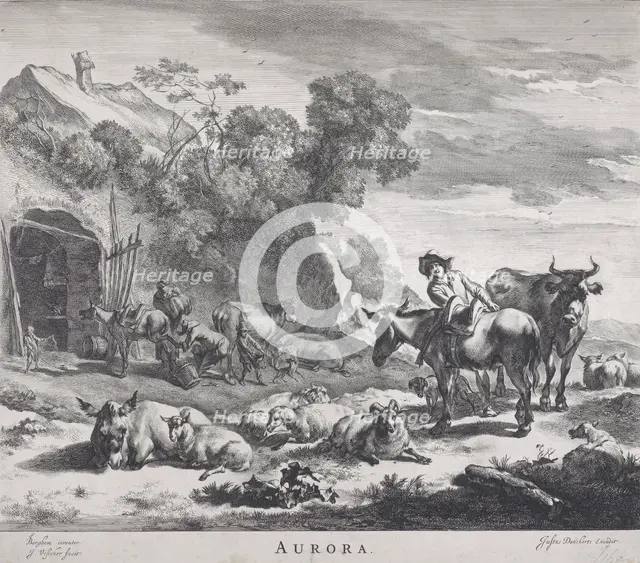 Times of Day/ Aurora, 1660. Creator: Jan de Visscher.