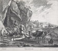 Times of Day/ Vesper, 1660. Creator: Jan de Visscher