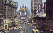Times Square, New York City, New York, USA, 1956