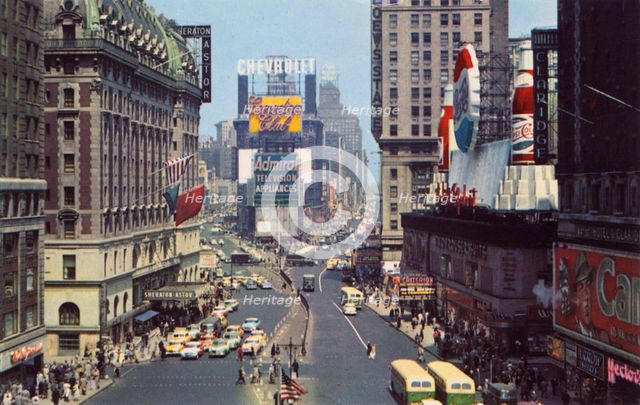 Times Square, New York City, New York, USA, 1956. Artist: Unknown