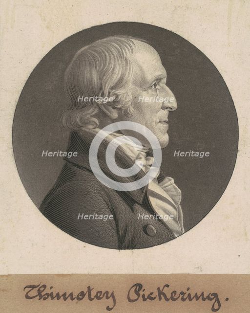 Timothy Pickering, 1806. Creator: Charles Balthazar Julien Févret de Saint-Mémin.