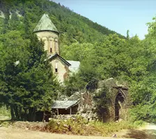 Timotis-Ubanskii Monastery, between 1905 and 1915. Creator: Sergey Mikhaylovich Prokudin-Gorsky