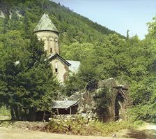 Timotis-Ubanskii Monastery, between 1905 and 1915. Creator: Sergey Mikhaylovich Prokudin-Gorsky
