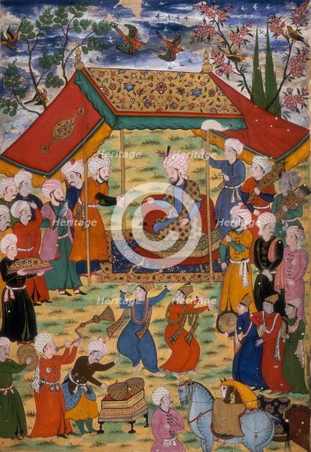 Timur receiving a deputation, 1600. Creator: Unknown.