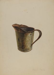 Tin Measuring Cup, c. 1939. Creator: Russell Madole