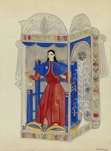 Tin Nicho with Santo Nino, c. 1937. Creator: Marjery Parish