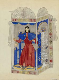 Tin Nicho with Santo Nino, c. 1937. Creator: Marjery Parish