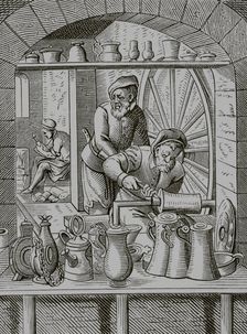 Tin craftsman, 16th century, (1878). Creator: Unknown