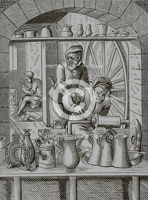 Tin craftsman, 16th century, (1878). Creator: Unknown.