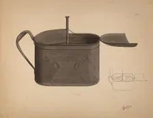 Tin Egg Boiler, c. 1938. Creator: Richard Barnett