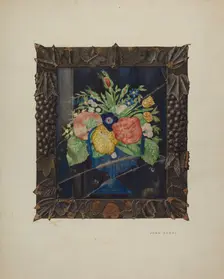 Tin Foil Still Life and Frame, c. 1941. Creator: John Koehl
