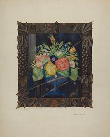 Tin Foil Still Life and Frame, c. 1941. Creator: John Koehl