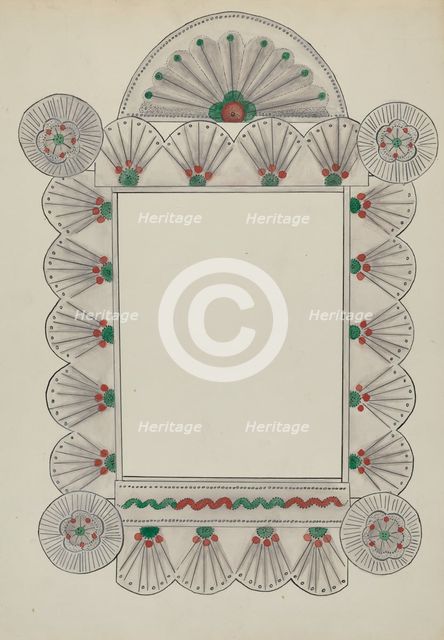 Tin Frame, c. 1936. Creator: Mirabal, Alfonso.