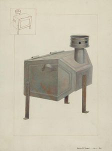 Tin Stove, c. 1937. Creator: Vincent P. Rosel