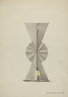 Tin Sconce, 1935/1942. Creator: Majel G. Claflin