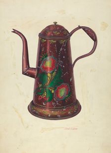 Tin Teapot, c. 1939. Creator: Frank Gray