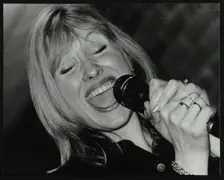 Tina May performing at The Fairway, Welwyn Garden City, Hertfordshire, 7 March 1999. Creator: Denis Williams