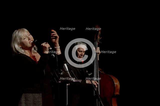Tina May with Herbie Flowers, Hawth, Crawley, West Sussex, Nov 2015. Artist: Brian O'Connor.