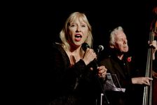 Tina May with Herbie Flowers, Hawth, Crawley, West Sussex, Nov 2015. Artist: Brian O'Connor