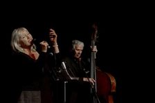 Tina May with Herbie Flowers, Hawth, Crawley, West Sussex, Nov 2015. Artist: Brian O'Connor