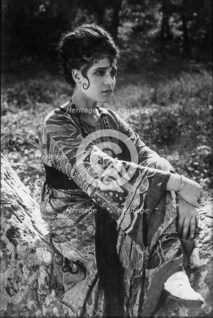 Tina Modotti in the film "The Tiger's Coat", 1920. Creator: Tina Modotti.