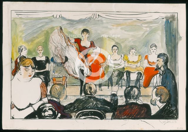 Tingletangle, 1895. Creator: Edvard Munch.