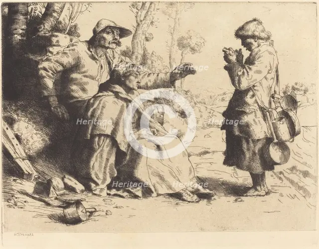 Tinkers, 1882. Creator: William Strang.