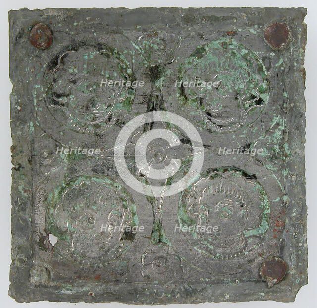 Tinned-Copper Plaque with a Personification, Byzantine, 350-400. Creator: Unknown.