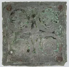 Tinned-Copper Plaque with a Personification, Byzantine, 350-400. Creator: Unknown