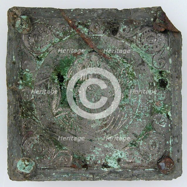 Tinned-Copper Plaque with a Personification, Byzantine, 350-400. Creator: Unknown.