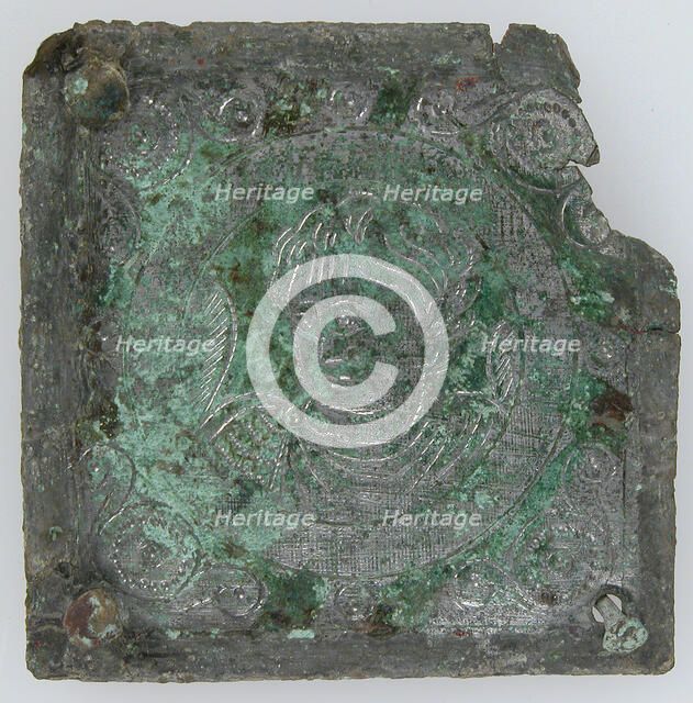 Tinned-Copper Plaque with a Personification, Byzantine, 350-400. Creator: Unknown.