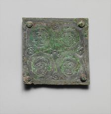 Tinned-Copper Plaque with a Personification, Byzantine, 350-400. Creator: Unknown