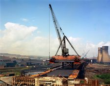 Tinsley Viaduct under construction, Meadowhall, near Sheffield, South Yorkshire, 1967. Artist: Michael Walters